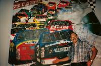 Nascar Days - Acrylic Paintings - By Chuck Jensen, Acrylic On Canvas Painting Artist