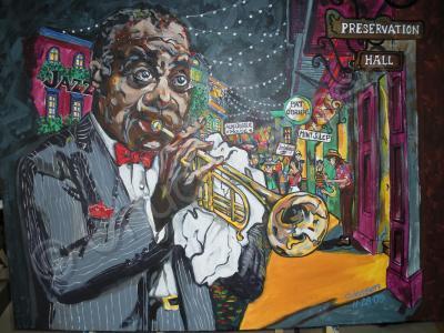 Jazz Masters - Satchmo At Home - Acrylic