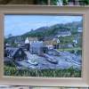 Cadgewith Harbour Cornwall - Acrylic Paintings - By Rosemary Miller, Landscape Painting Artist