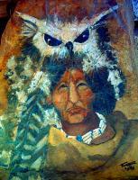 Medicine Man - Acrylics Paintings - By Terri Turrell, Native American Painting Artist