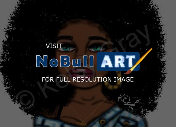 Digital Art - Afro Girl - Gimp