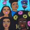 Women Of Color - Acrylic On Canvas Paintings - By Kelsy Gray, Good Vibes Painting Artist