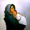 Marry The Holy Mother - Oil On Canvas Paintings - By Niko Sutanto, Realist Painting Artist