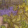 Restful Scene - Mainly Ball Point Pen And Magi Drawings - By Alan Gold, Fantasy Abstract Drawing Artist