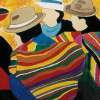 Hablando Al Pueblo - Acrylic Paintings - By Adrienne Rowe-Saulsbury, Abstract Painting Artist