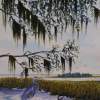 Beneath The Moss - Watercolor Paintings - By Stanton Allaben, Impressionism Painting Artist