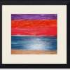 Sunset Over Water - Mixed Media Mixed Media - By Cj Johnson-H, Abstract Mixed Media Artist
