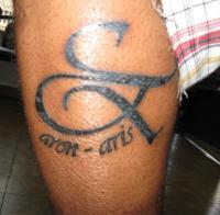 Tattoos - Leg Symbol - Inking