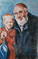 My Life - Wayne And  Evan - Oil Pastel