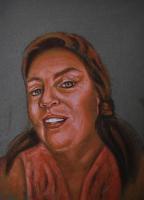 Kerry - Oil Pastel Drawings - By Michael T, Expressionism Drawing Artist