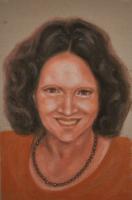 Angela Susan Harison - Oil Pastel Drawings - By Michael T, Expressionism Drawing Artist