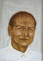 Ricky  Mac 08 - Oil Pastel Drawings - By Michael T, Expressionism Drawing Artist
