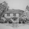 Athens Georgia Residence - Pen And Ink Drawings - By Richard Smith, Black And White Drawing Artist