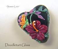 Lampwork Beads - Spring Wedding - Glass