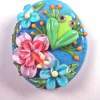 Fred And The Lily - Glass Paintings - By Susan Elliot, Lampwork Glass Beads Painting Artist