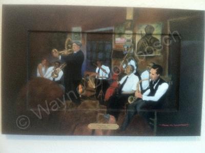 Portrait - Preservation Hall New Orleans - Oil On Wood