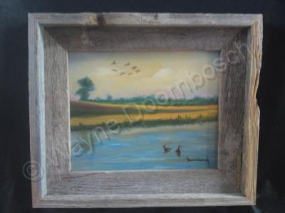 Landscape - Duck Pond - Oil On Canvas