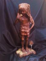 Sculpture - Girl With A Butterfly - Bronze