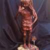 Girl With A Butterfly - Bronze Sculptures - By Wayne Doornbosch, Impressionistic Sculpture Artist