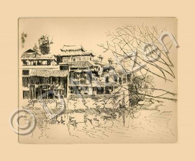 Printmaking - Fenghuang Artists Residence--Hunan Prov China - Drypoint Etching