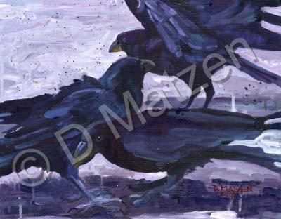 Miscellaneous - Taking Flight - Oil On Board