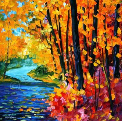 Landscapes - Sounds Of The Fall  Oil Painting On Canvas - Oil