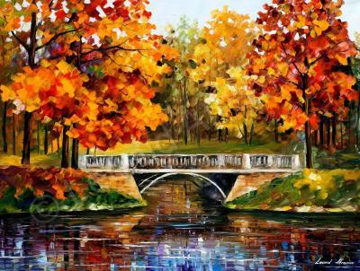 Landscapes - Fall Red Blinks 72X48 180Cm X 120Cm  Oil Painting On Ca - Oil