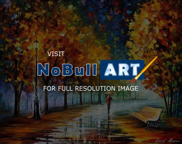 Landscapes - Fall Marathon Of Nature  Palette Knife Oil Painting On Canv - Oil