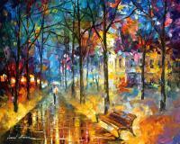 Colors Of My Past  Oil Painting On Canvas - Oil Paintings - By Leonid Afremov, Fine Art Painting Artist