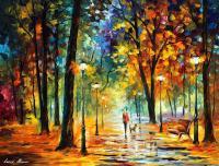 Improvisation Of Nature  Oil Painting On Canvas - Oil Paintings - By Leonid Afremov, Fine Art Painting Artist