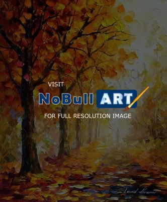 Landscapes - Symbols Of Autumn  Oil Painting On Canvas - Oil