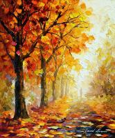Symbols Of Autumn  Oil Painting On Canvas - Oil Paintings - By Leonid Afremov, Fine Art Painting Artist