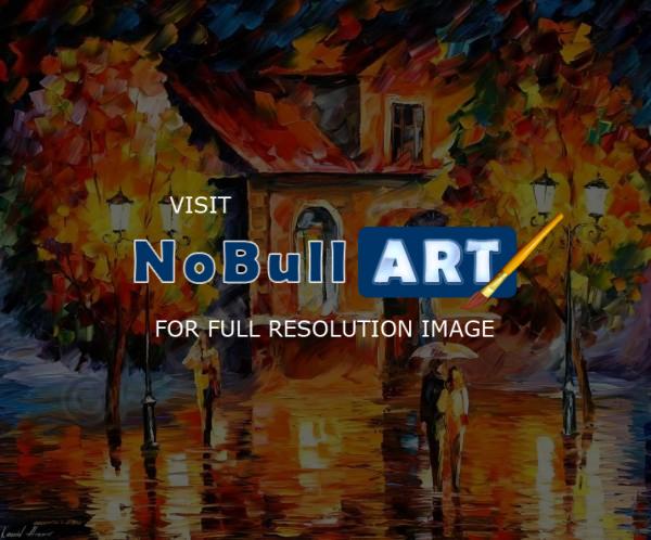 Landscapes - Rain Impression  Oil Painting On Canvas - Oil