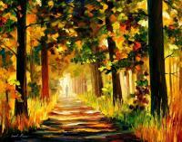 The Soul Of The Forest  Oil Painting On Canvas - Oil Paintings - By Leonid Afremov, Fine Art Painting Artist
