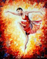 Flaming Dance  Oil Painting On Canvas - Oil Paintings - By Leonid Afremov, Fine Art Painting Artist