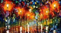 The Scent Of The Rain  Oil Painting On Canvas - Oil Paintings - By Leonid Afremov, Fine Art Painting Artist