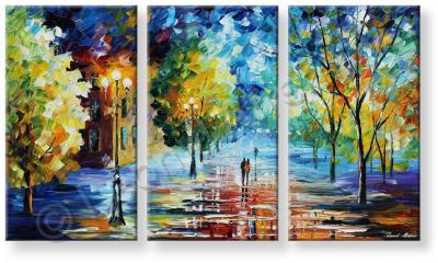 Landscapes - Cold Feeling - Set Of 3 - Oil