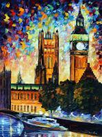 Big Ben  Oil Painting On Canvas - Oil Paintings - By Leonid Afremov, Fine Art Painting Artist