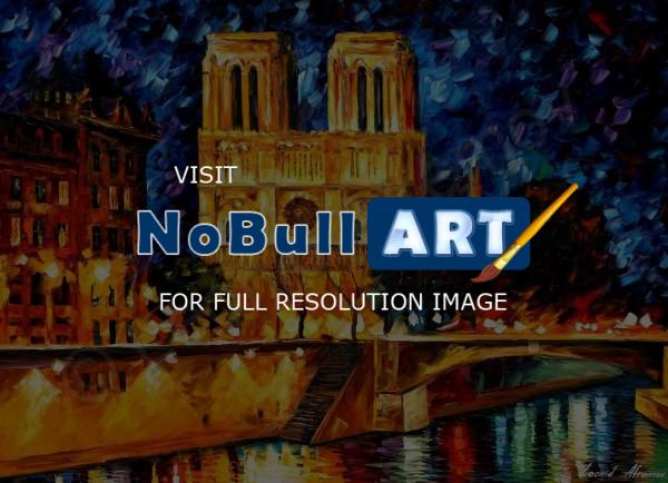 Classic Cityscapes - Notre Dame De Paris 36X48 90Cm X 120Cm  Oil Painting On - Oil