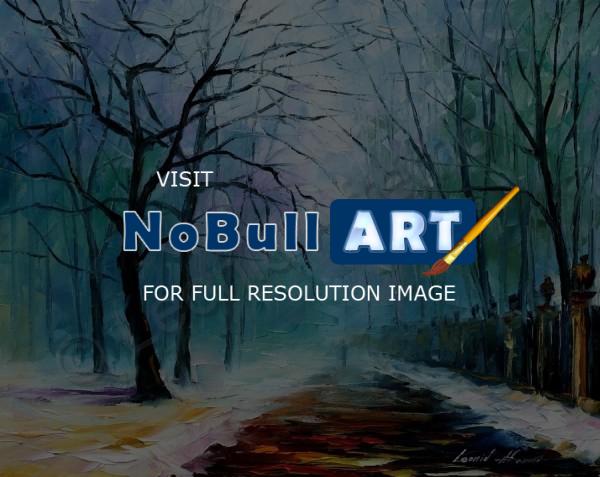 Landscapes - Winter Fog  Oil Painting On Canvas - Oil