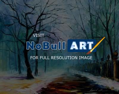 Landscapes - Winter Fog  Oil Painting On Canvas - Oil