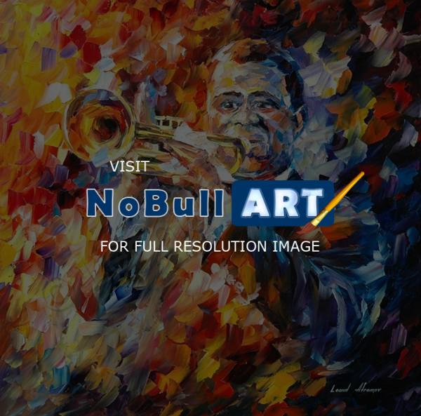 People And Figure - Louis Armstrong  Oil Painting On Canvas - Oil