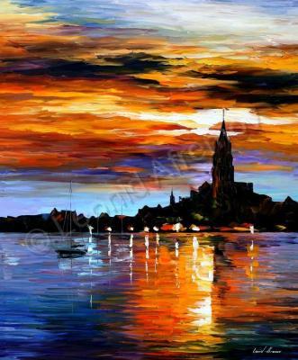 Classic Seascape - The Sky Of Spain  Oil Painting On Canvas - Oil