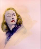 Hand Crafted - Marlene Dietrich - Watercolor