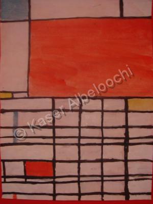 Artist - Piet Mondrian - Water Color