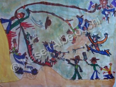 Fantasy - Cowboys - Water Color
