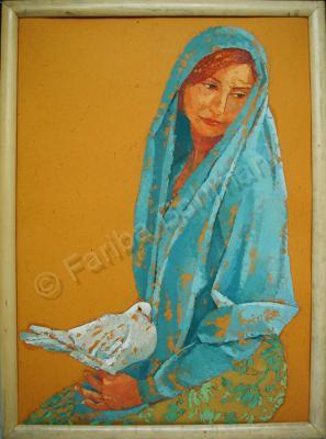 Woman  Bird - Bird - Oil