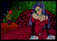 Victorian Goth - Acrylic Paintings - By Jet Whitt, Symbolistrepresentational Painting Artist