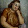 Old Woman Smiling - Oil On Canvas Paintings - By Dionisii Donchev, Classic Painting Artist