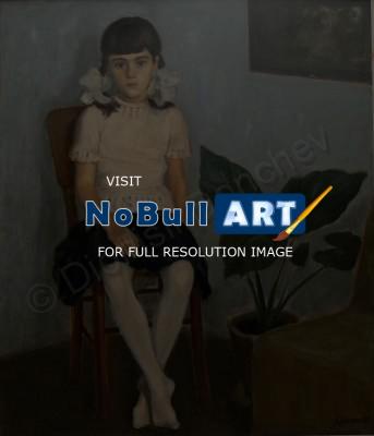 Portraits - Little Girl - Oil On Canvas